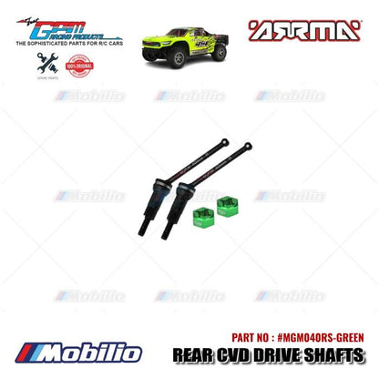 GPM Part #MGM040RS Carbon Steel Rear CVD Drive Shafts 40mm with Alloy Wheel Hex Arrma Mojave Grom Mega Desert Truck  Remote Control