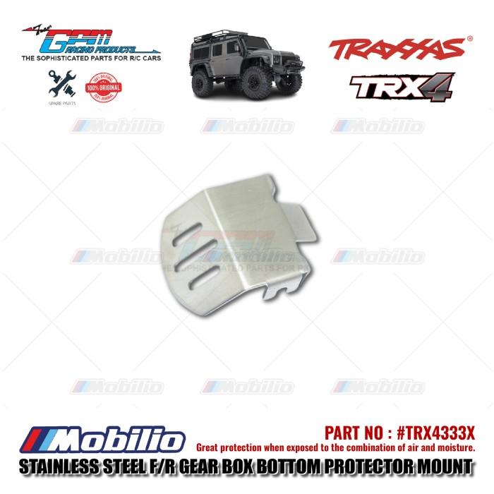 GPM Part #TRX4333X Stainless Steel F/R Gear Box Bottom Protector Mount Traxxas TRX-4 Crawler Adventure