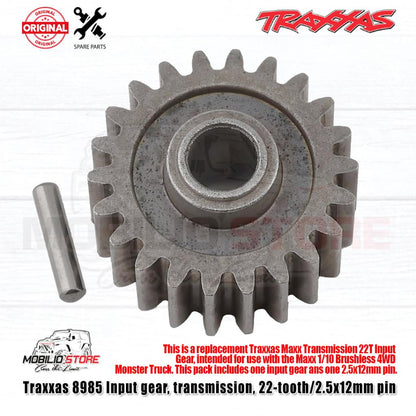 Traxxas Part #8985 Input Gear Transmission 22 Tooth & Pin for Traxxas Part Maxx