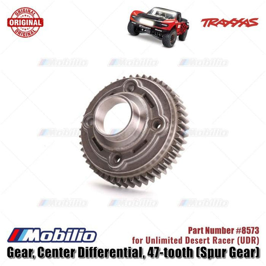 Traxxas Part #8573 Gear Center Differential 47-gigi Spur Gear untuk Unlimited Desert Racer (UDR) RC