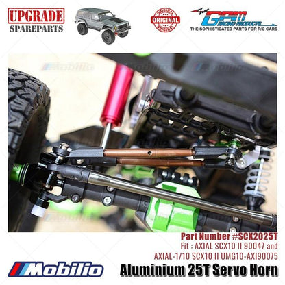 GPM Part #SCX2025T Aluminium 25T Servo Horn RC Upgrade Axial SCX10 II Crawler Adventure  Remote Control