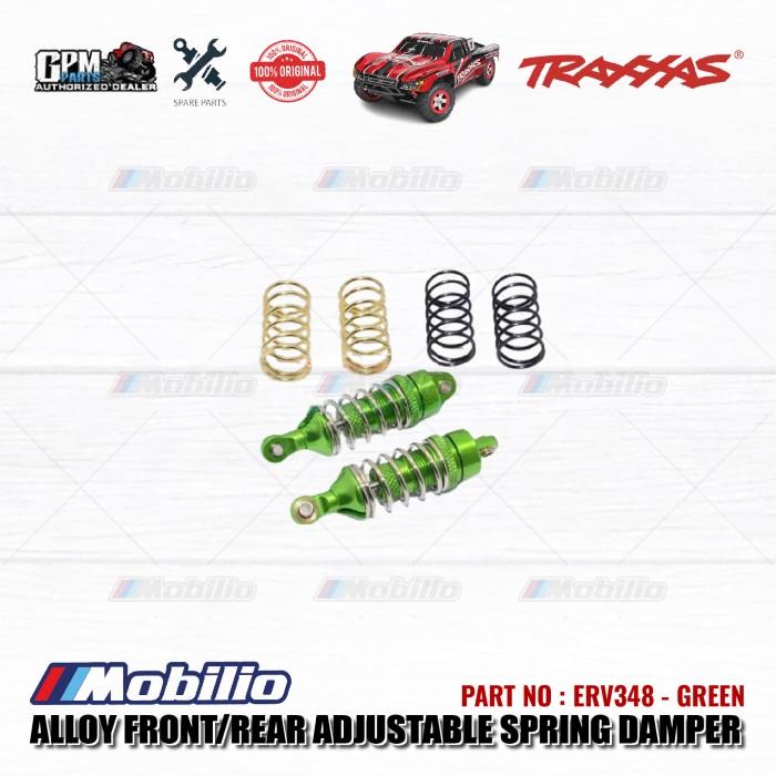 GPM Part #ERV348 Alloy Front/Rear Adjustable Spring Dampers for Traxxas 1:16 Mini E-REVO - 2Pcs