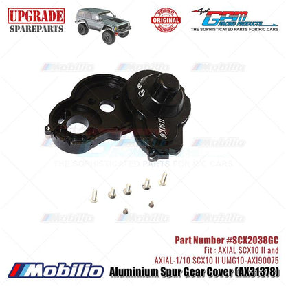 GPM Part #SCX2038GC Aluminium Spur Gear Cover AX31378 RC Upgrade Axial SCX10 II Crawler Adventure
