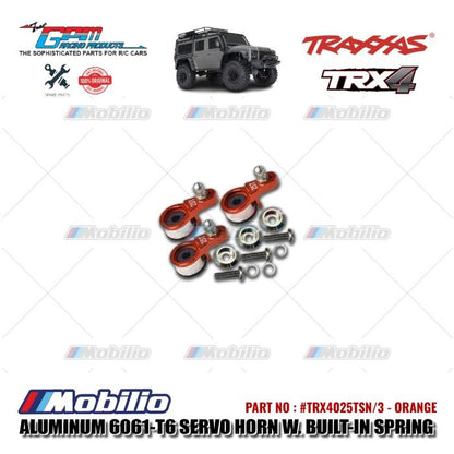 GPM Part #TRX4025TSN/3 Aluminum Servo Horn with Built-in Spring for Locking Differential RC Upgrade Traxxas TRX-4 TRX-6