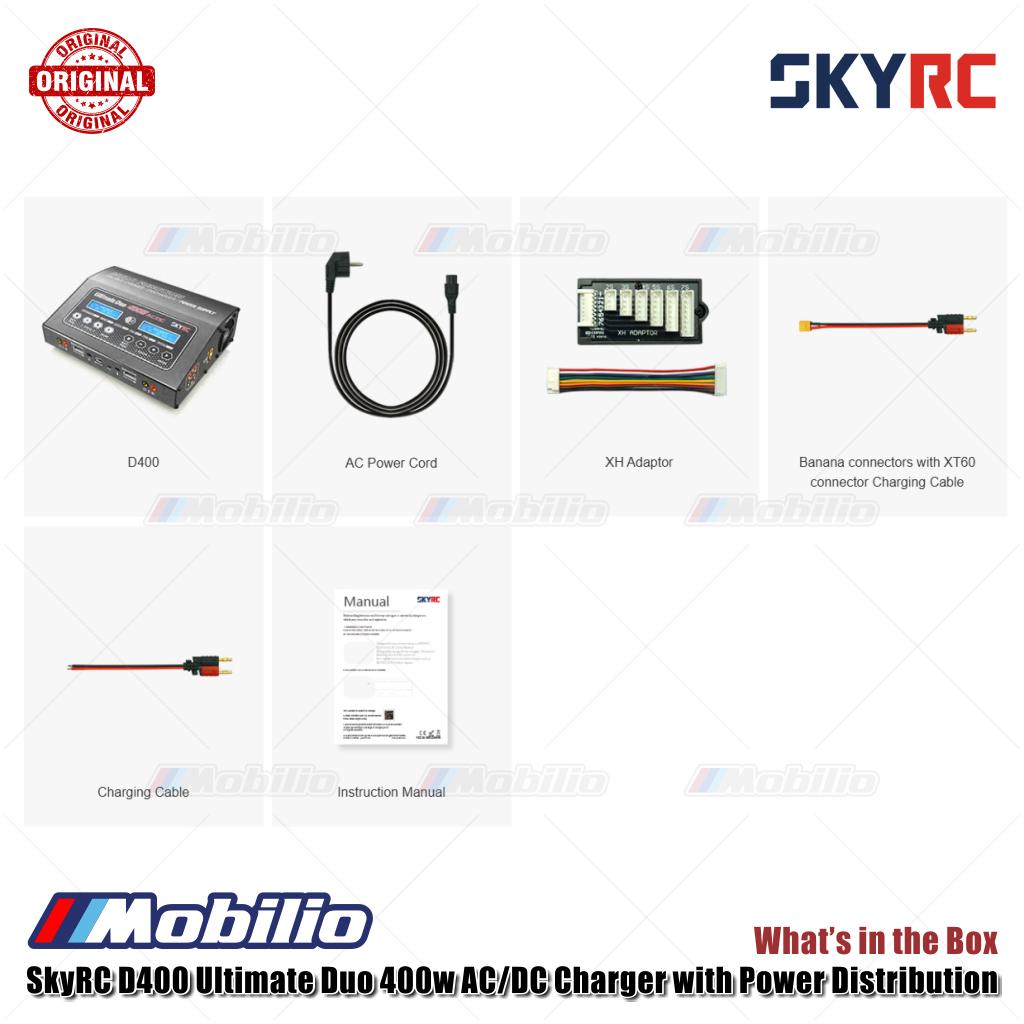 SkyRC D400 Ultimate Duo 400w AC/DC Charger dengan Distribusi Daya SK-100123