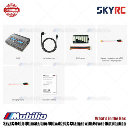 SkyRC D400 Ultimate Duo 400w AC/DC Charger dengan Distribusi Daya SK-100123