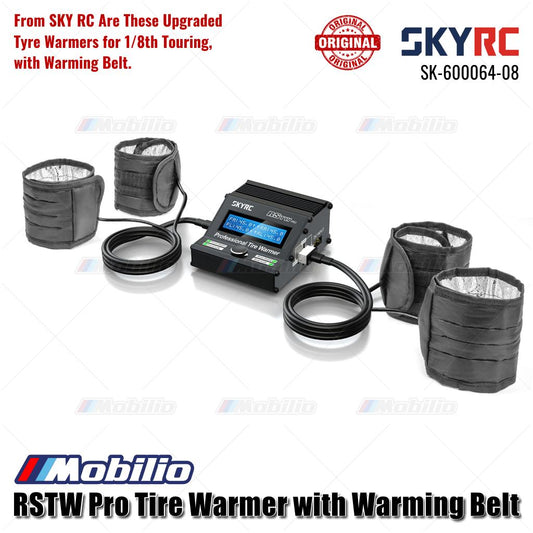 SKYRC Part #SK-600064-08 RSTW Pro Tire Warmer with Warming Belt Cup for RC 1/8 Touring Car