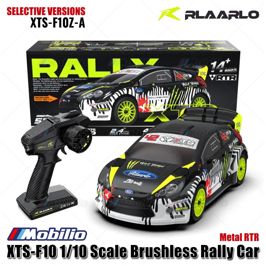 Rlaarlo XTS-F10 Mobil Reli Tanpa Sikat Skala 1/10 RTR Versi KIT Serat Karbon dengan Kontrol Jarak Jauh