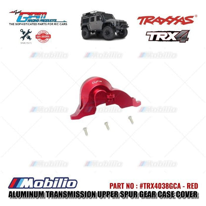 GPM Part #TRX4038GCA Aluminum Transmission Upper Spur Gear Case Cover Traxxas TRX-4 Trail Crawler