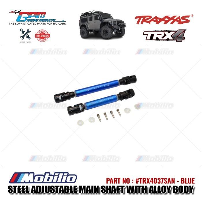 GPM Part #TRX4037SAN Steel Adjustable Main Shaft With Alloy Body Traxxas TRX-4 Trail Crawler