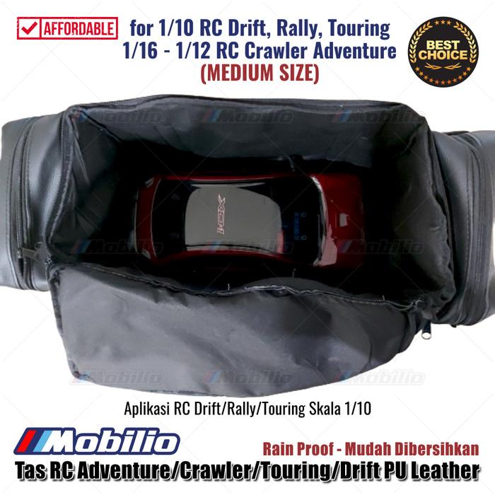 Tas Mobil RC Medium Size Adventure Crawler Rally Touring Drift Kulit PU Skala 1/16 1/12 1/10