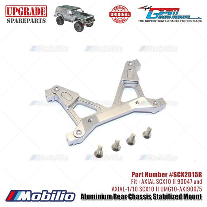 GPM Part #SCX2015R Aluminium Rear Chassis Stabilized Mount RC Upgrade Axial SCX10 II Crawler Adventure