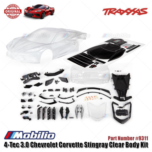 Traxxas Part #9311 4-Tec 3.0 Chevrolet Corvette Stingray Clear Body Kit