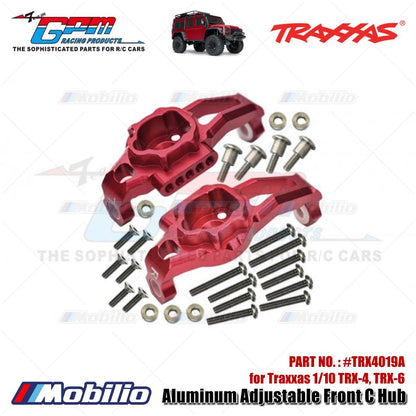GPM Part #TRX4019A Aluminum Adjustable Front C Hub for Traxxas 1/10 TRX-4 TRX-6