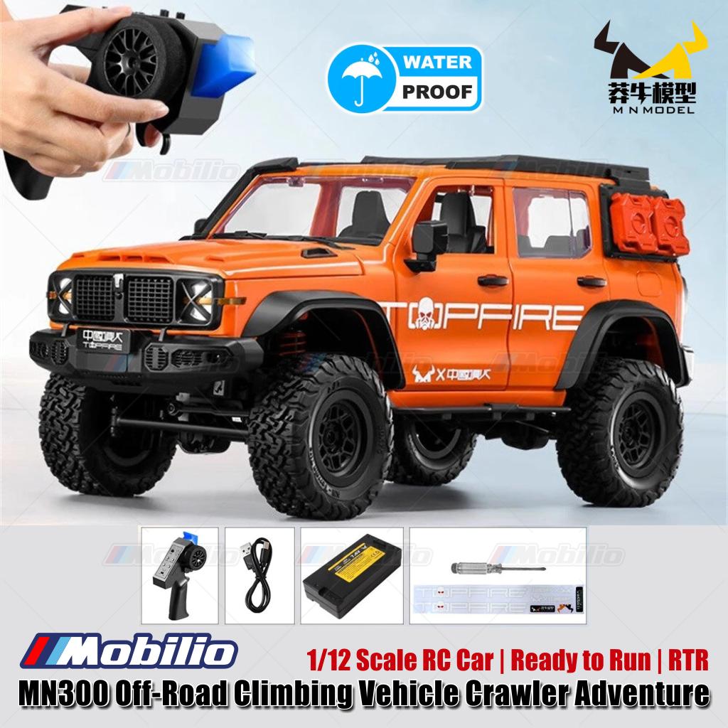 TopFire MN300 Tank 300 Top Fire Off-Road Climbing Vehicle Crawler Adventure 1/12 Scale RC Car RTR 2.4GHz Full Proportional Waterproof Available Mobilio