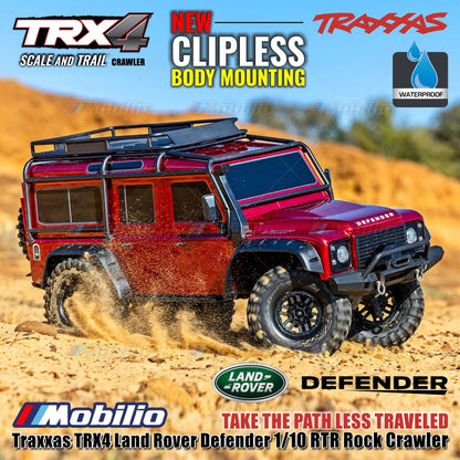 Traxxas 82256-4 TRX4 Land Rover Defender 1/10 RTR Rock Crawler New Clipless