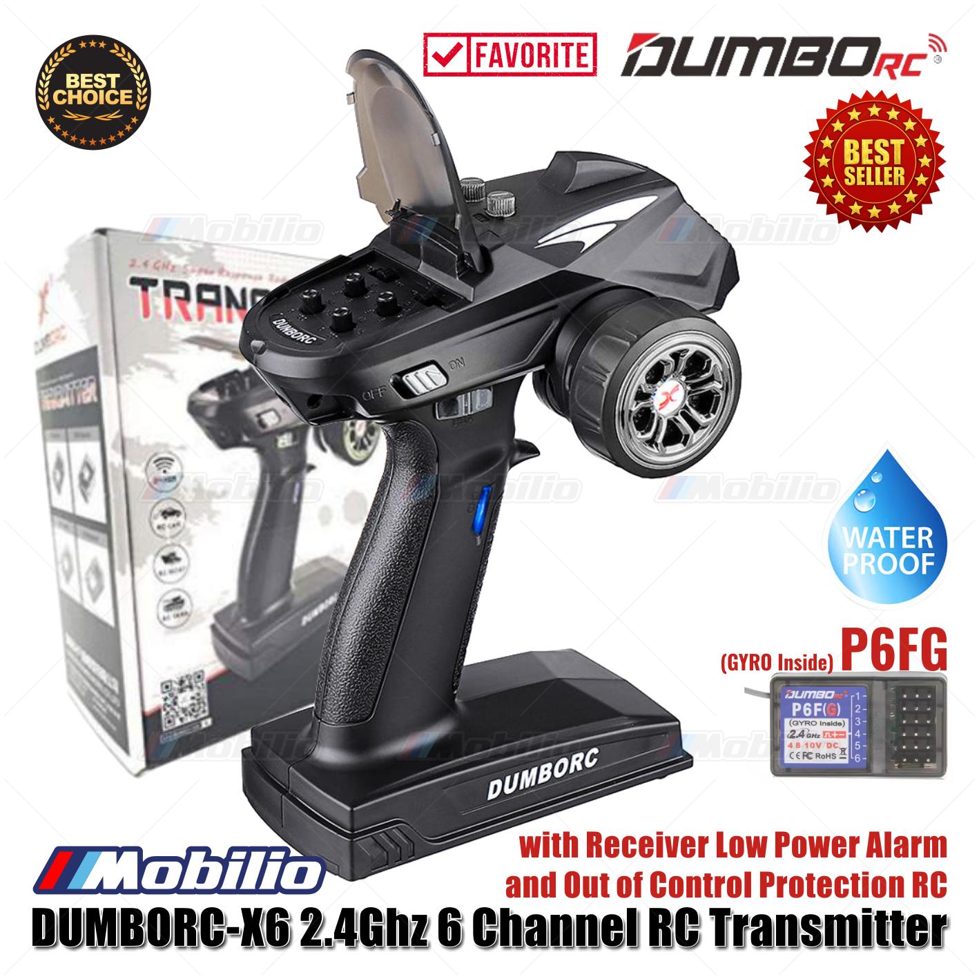 Dumborc X6 2.4Ghz 6 Channel RC Transmitter with Receiver P6F P6FG P6DC Waterproof Version Available