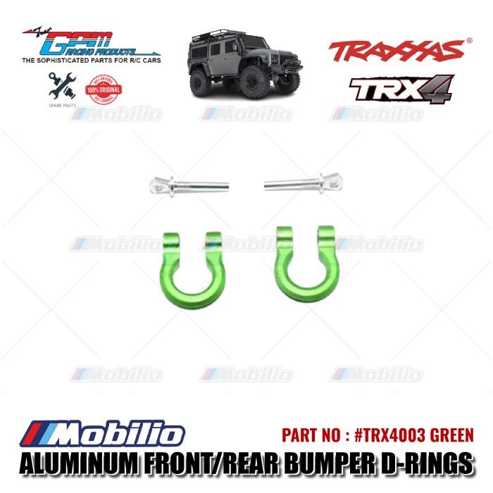 GPM Part #TRX4003 Aluminum Front/Rear Bumper D-rings - 2 Pcs for Traxxas TRX4 Crawler Car