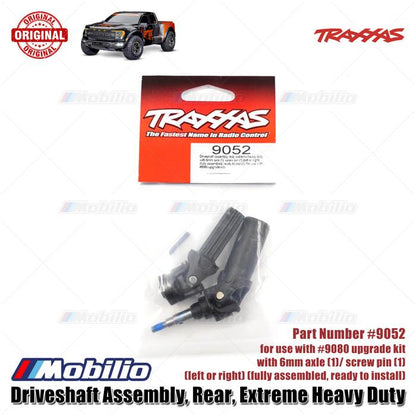 Traxxas Part #9052 Rear Driveshaft with 6mm Axle for the Extreme Heavy Duty Upgrade Kit RC Ford Raptor Rustler Slash Stampede