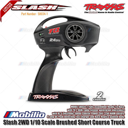 Traxxas 58034-1 Slash XL-5 2WD 1/10 Short Course Truck with TQ Radio 2.4GHz Includes Battery and Charger Limited Edition Orange Livery