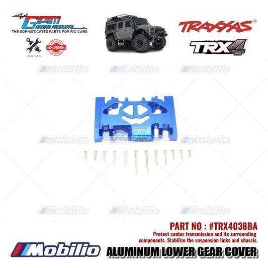 GPM Part #TRX4038BA Aluminum Lower Gear Cover Skid Plate Traxxas TRX-4 TRX-6 Trail Crawler