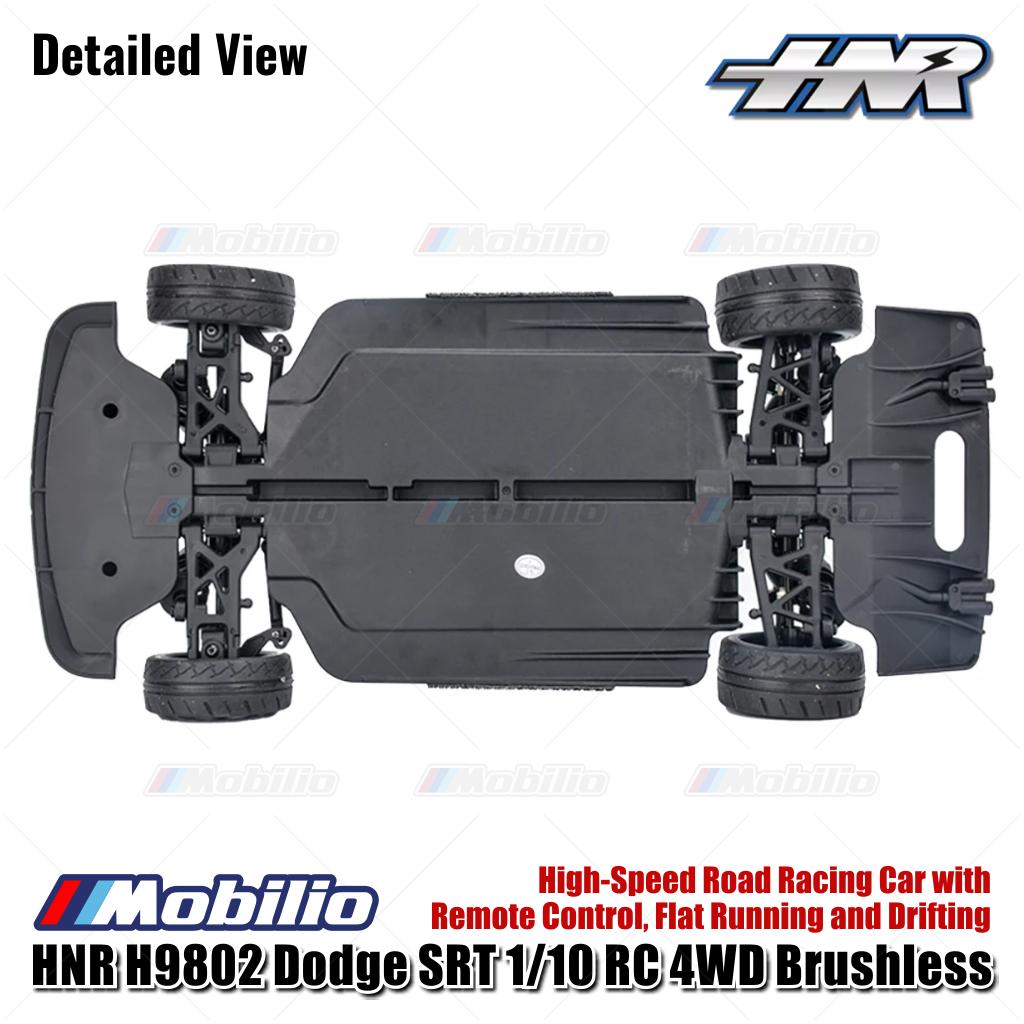 HNR H9802 Panther Dodge SRT 1/10 RC 4WD Brushless High-Speed Road Racing Car with Remote Control Flat Running and Drifting