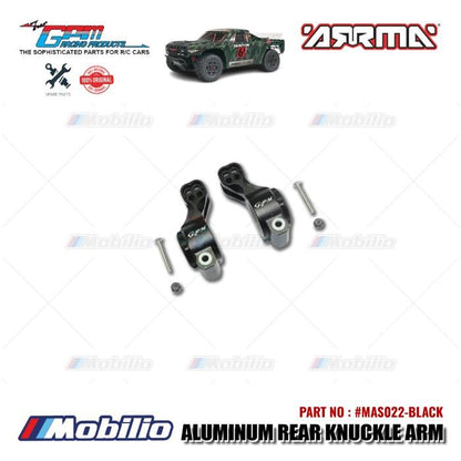 GPM Part #MAS022 Aluminum Rear Knuckle Arm Arrma Senton 6S BLX Short Course
