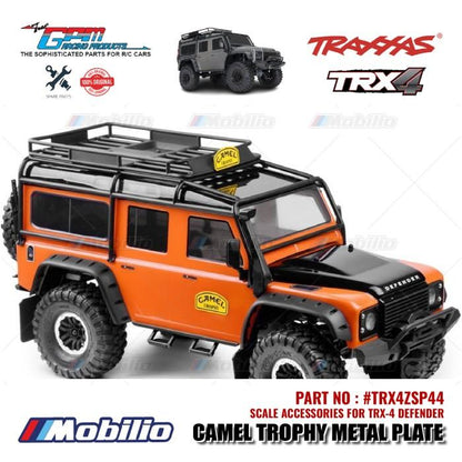 GPM Part #TRX4ZSP44 Camel Trophy Metal Plate for Traxxas TRX-4 Defender Crawler Adventure