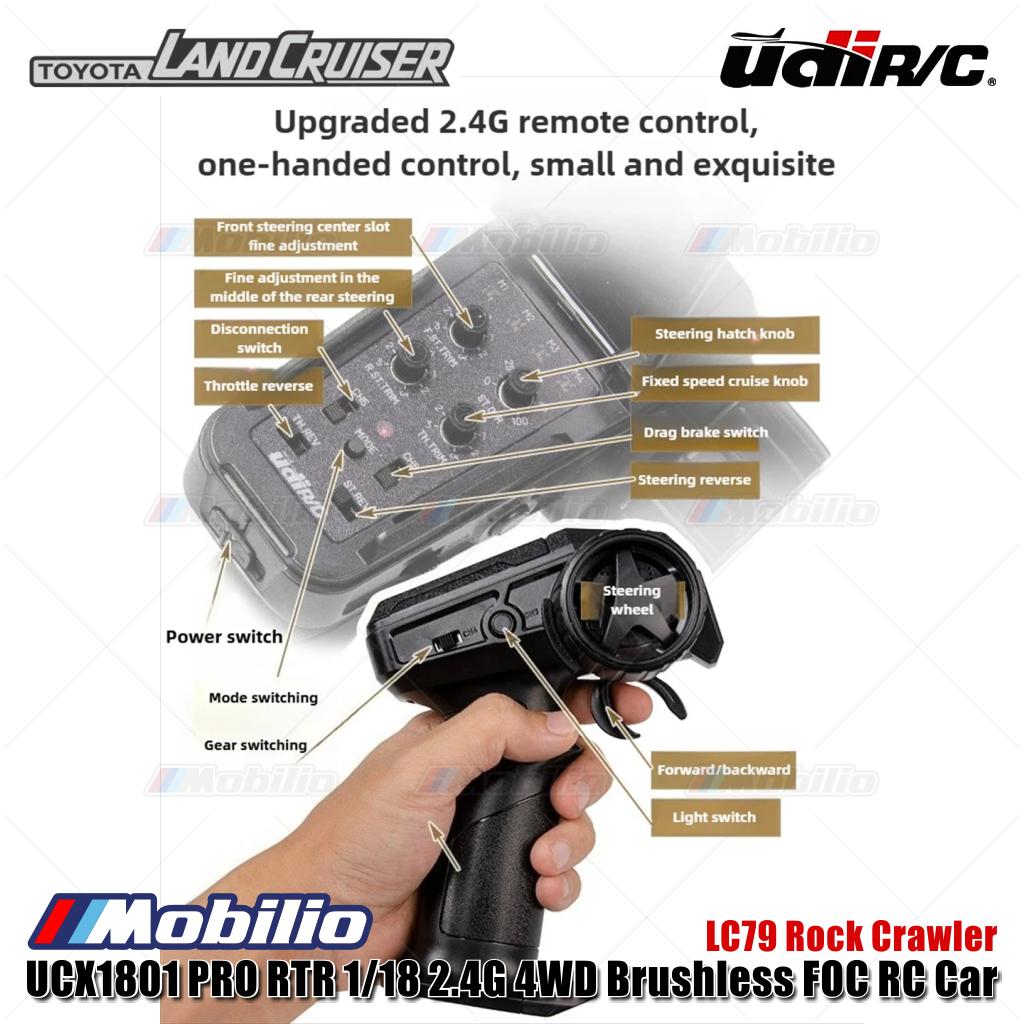 UDIR/C UCX1801 PRO LC79 Rock Crawler RTR 1/18 2.4G 4WD Brushless FOC RC Car