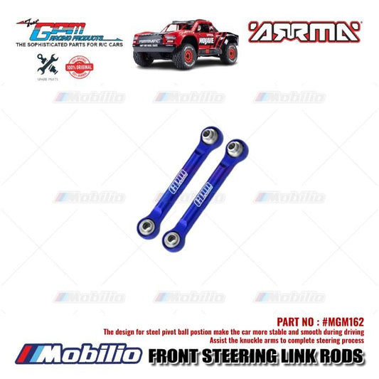 GPM Part #MGM162 Alloy Front Steering Link Rods RC Arrma Mojave Grom Mega Desert Truck