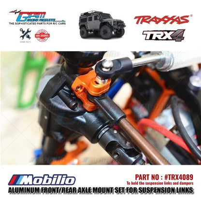 GPM Part #TRX4089 Aluminum Front Rear Axle Mount set for Suspension Links Traxxas TRX-4 Trail Crawler