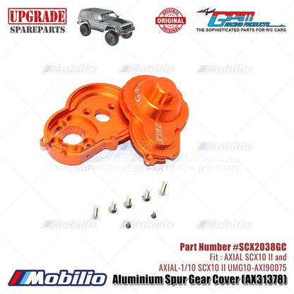 GPM Part #SCX2038GC Aluminium Spur Gear Cover AX31378 RC Upgrade Axial SCX10 II Crawler Adventure
