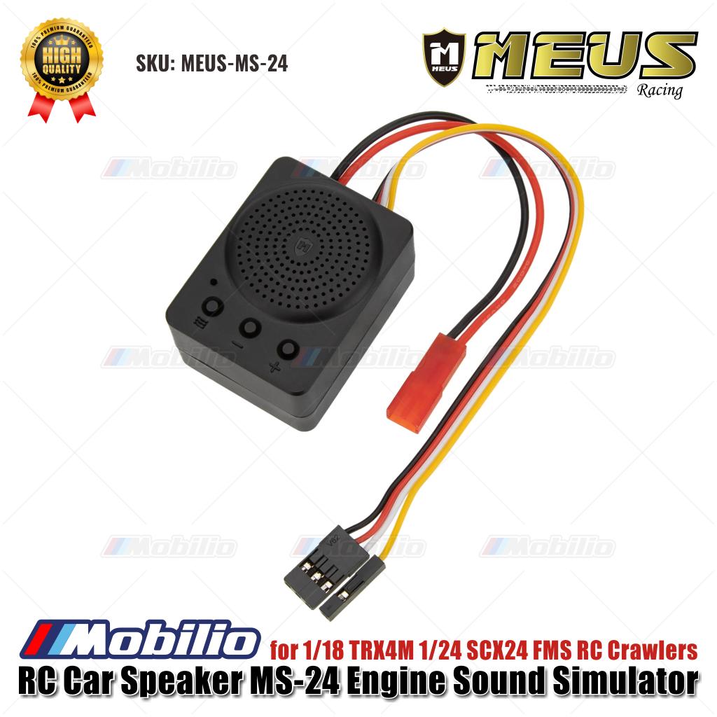 MEUS Racing RC Car Speaker MS-24 Simulator Suara Mesin MEUS-MS-24 untuk 1/18 TRX4M 1/24 SCX24 FMS RC Crawlers