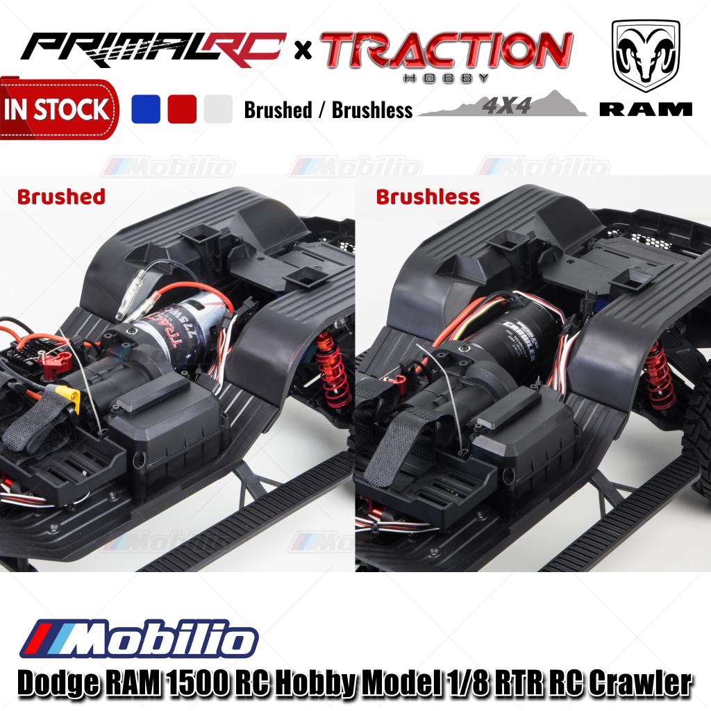 Traction Hobby PrimalRC Dodge RAM 1500 Remote Control Hobby Model 1/8 Scale RTR RC Crawler Adventure