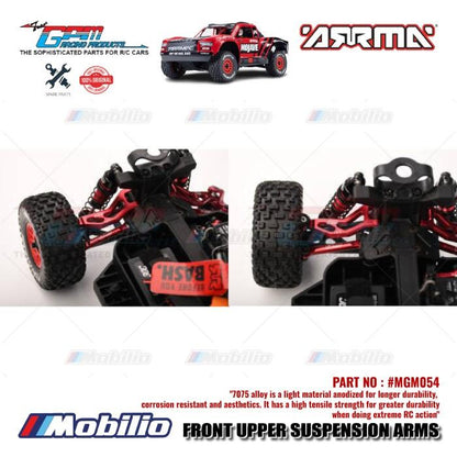 GPM Part #MGM054 Alloy Front Upper Suspension Arms RC Arrma Mojave Grom Mega Desert Truck
