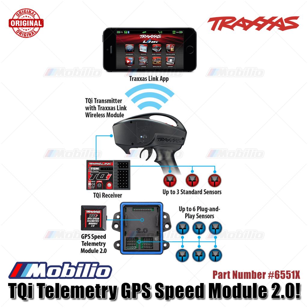 Traxxas Part #6551X TQi Telemetry GPS Speed Module 2.0! Uses GPS and GLONASS Global Positioning for Accurate, Real-Time Speed