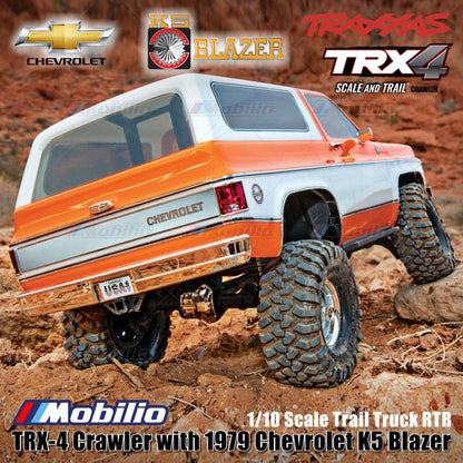 Traxxas TRX-4 1979 Chevrolet K5 Blazer 4X4 1/10 Scale Trail Truck TRX4 RC Crawler Adventure   Remote Control