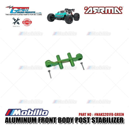 GPM Part #MAKS201FB Aluminum Front Body Post Stabilizer Arrma Kraton 4X4 4S BLX RC Monster Truck  Remote Control