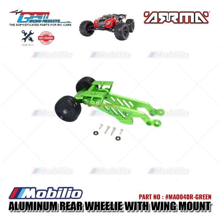 GPM Part #MAO040R Aluminum Rear Wheelie With Wing Mount Arrma Outcast 6S BLX Stunt Truck