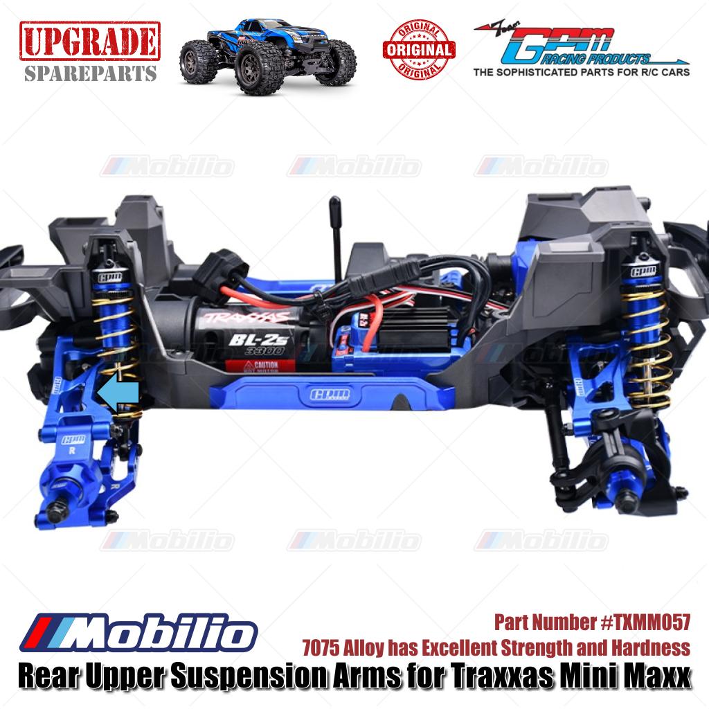 GPM Part #TXMM057 7075 Alloy Rear Upper Suspension Arms for RC Traxxas Mini Maxx