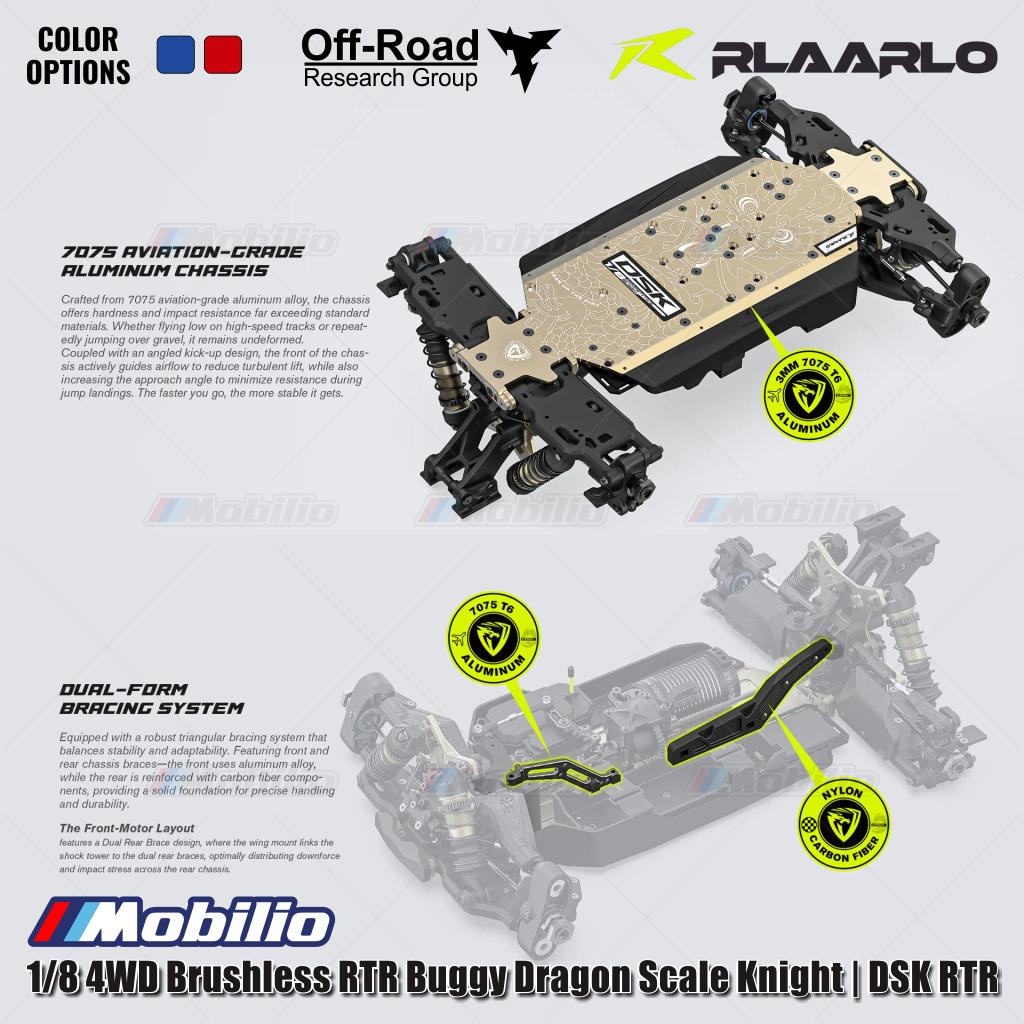 Rlaarlo Dragon Scale Knight | DSK 1/8 Scale 4WD Brushless RC Buggy RTR