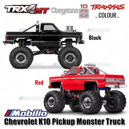 Traxxas 98064-1 TRX-4MT Chevrolet K10 Pickup Monster Truck Bigfoot Skala 1/18 4X4 RTR Rakitan Lengkap Tahan Air TRX4MT Tanpa Klip