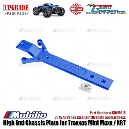 GPM Part #TXMM016 High End 7075 Alloy Chassis Plate for RC Traxxas Mini Maxx / Mini XRT