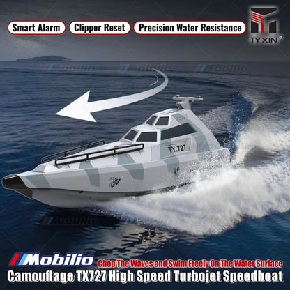 Camouflage TX727 High Speed Turbojet Speedboat RC Boat Brusless 2.4GHz RTR