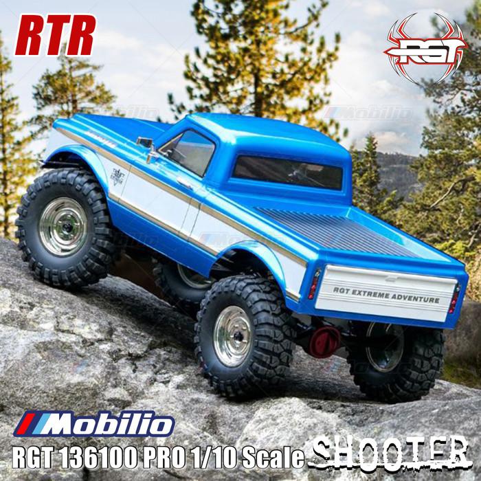 RGT 136100 PRO Shooter Mobil RC Crawler Petualangan Tanpa Sikat LCG FOC Skala 1/10