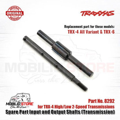 Traxxas Part #8292 Replacement input and output shafts for TRX-4 and TRX-6 high/low 2-speed transmissions