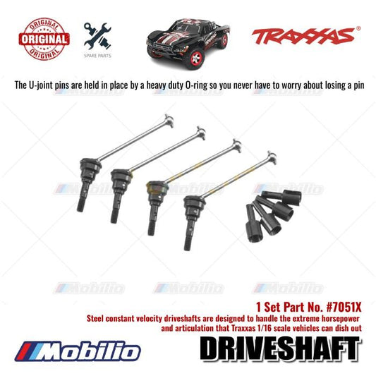 Traxxas Part #7051X Driveshaft 1/16 Slash Steel Constant-Velocity Assembled