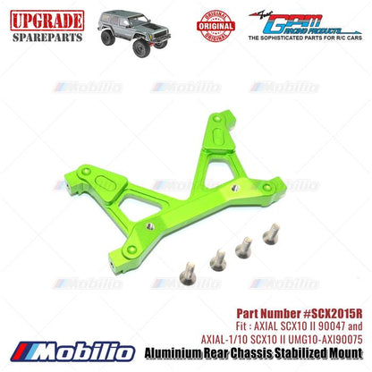 GPM Part #SCX2015R Aluminium Rear Chassis Stabilized Mount RC Upgrade Axial SCX10 II Crawler Adventure