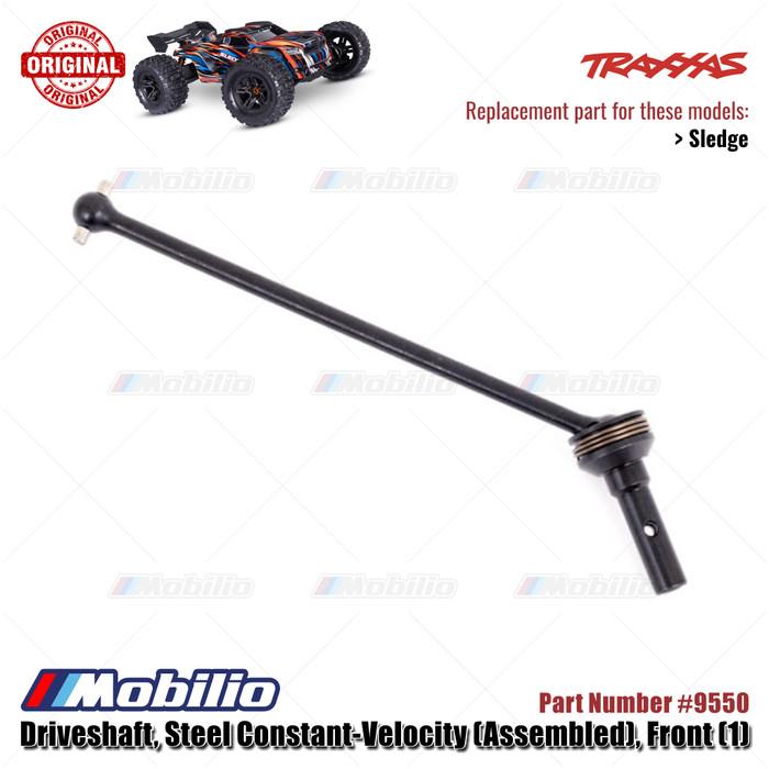 Traxxas Part #9550 Front Driveshaft Steel Constant-Velocity Assembled 1 Pc RC Sledge 1/8 Scale Off-Road