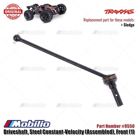 Traxxas Part #9550 Front Driveshaft Steel Constant-Velocity Assembled 1 Pc RC Sledge 1/8 Scale Off-Road